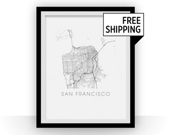 San Francisco Karte Drucken