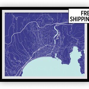 Impresión de mapa agradable - elige tu color