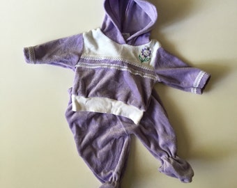 lavender sweatsuit