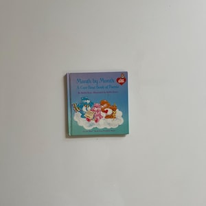 Vintage Childrens Book Care Bears Little Book of Poems Month by Month Vintage Care Bears Book 1984 American Greetings