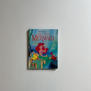 Vintage Childrens Book Hard Cover Disney Classic The Little Mermaid 1989 Walt Disney Pictures 80s Disney Movies Little Mermaid Book Ariel