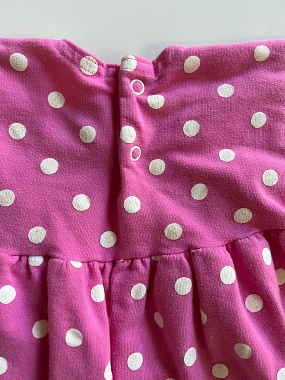 Vintage Pink Polka Dot Jumpsuit by Buster Brown B… - image 8