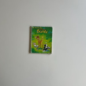 Vintage Little Golden Book Disneys Bambi 1984 Western Publishing Company Disney Little Golden Books 80s Disney 80s Kids Thumper Flower Bambi