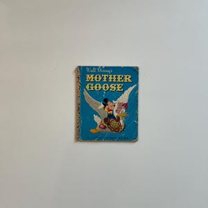 Vintage Childrens Books Little Golden Books Walt Disneys Mother Goose Fairy Tales Classics 1940s Mid Century Disney Childrens Book