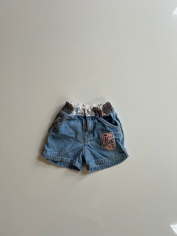 Vintage Denim Shorts Baby Baseball Them Baby Short