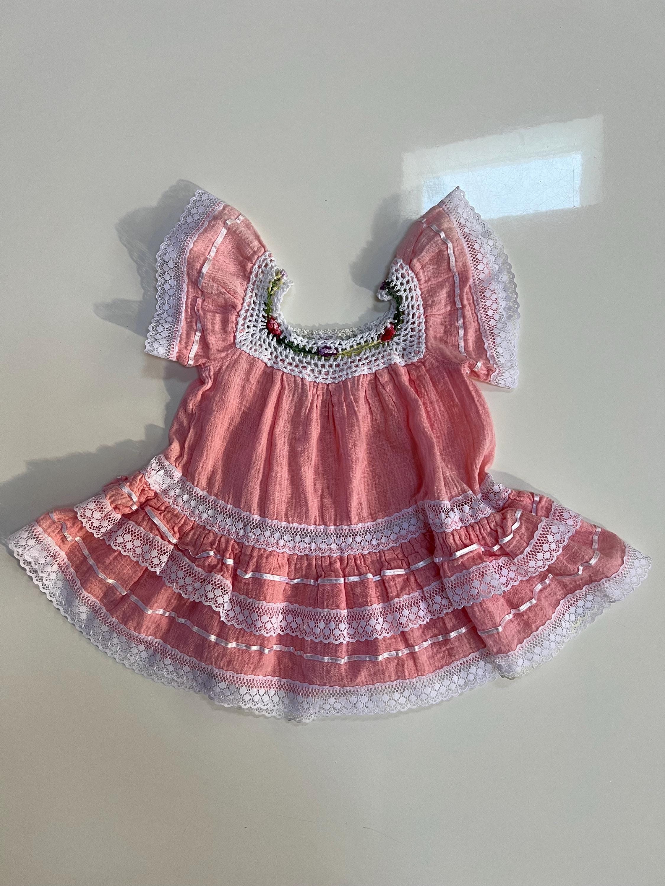 Light Pink Mexican Dress - Etsy