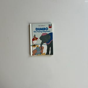 Vintage Disney Book Hard Cover Dumbo the Flying Elephant 1978 First American Edition Disney Books Dumbo Book Nursery Room Decor Baby Shower