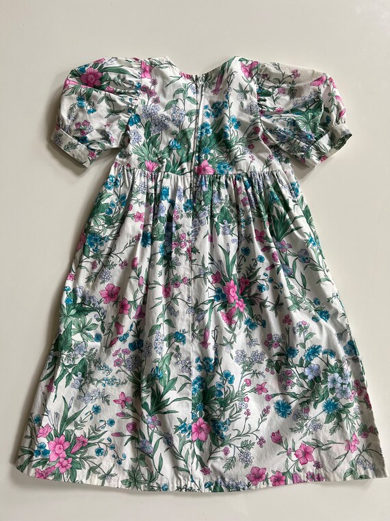 Vintage Spring Floral Easter Dress 5T Girl Vintag… - image 8