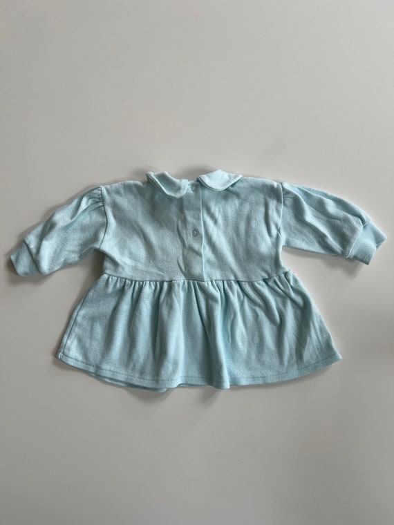 Vintage 90s Long Sleeve Blouse Baby Girl Lace and… - image 9