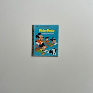 Vintage Little Golden Book Walt Disney Mickey Mouse The Kitten Sitters Book Vintage Childrens Books Disney Books 1976 70s Kids 70s Disney