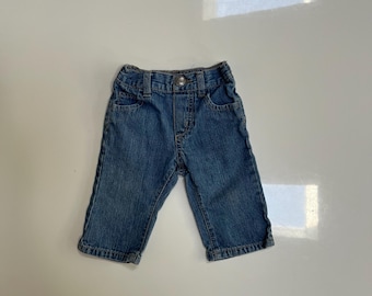 Vintage 90s Baby Girl Jeans Butterflies Back Pocket Embellished Jeans Baby Girl by Cherokee Y2K Baby Girl