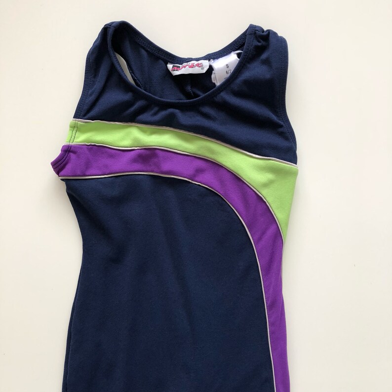 Vintage Gymnastics Unitard Leotard Toddler Girl