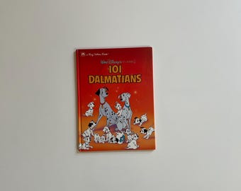 Vintage Chikdrens Book Hard Cover Disney Golden Book 101 Dalmatians 1991 Western Publishing The Hundred and One Dalmatians Book Disney