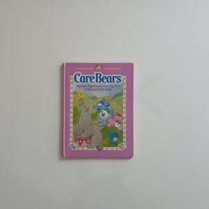 Vintage 80s Care Bears Book Hard Cover Care Bears The Baby Hugs Best and Baby Tigs Bear Look and Find Book 1994 Parker Bros Good Start Books