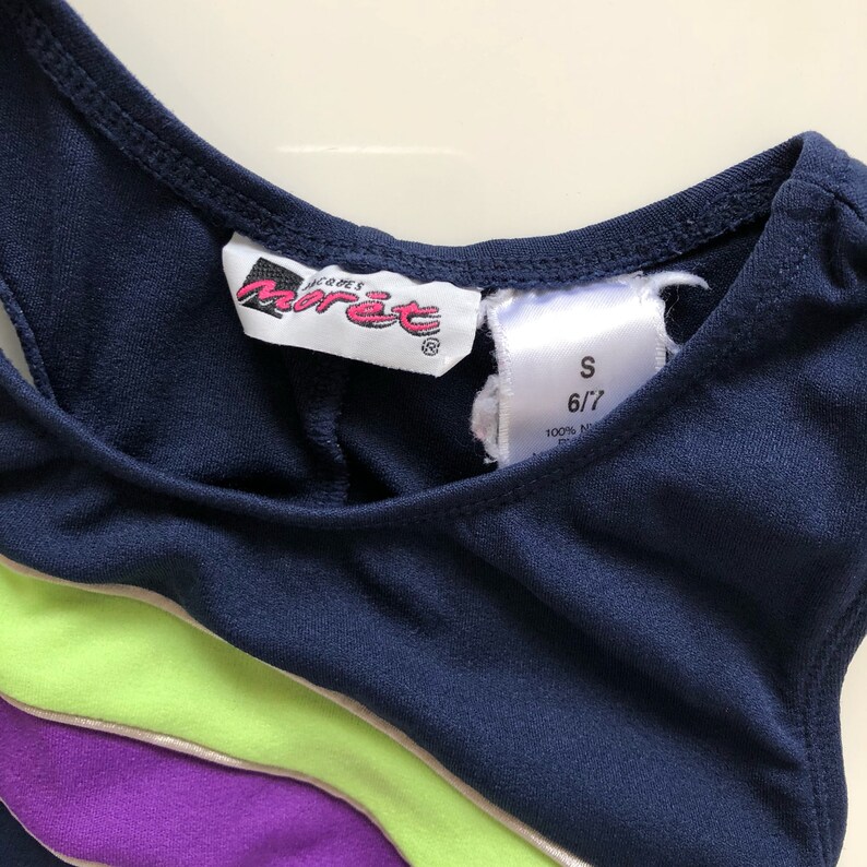 Vintage Gymnastics Unitard Leotard Toddler Girl