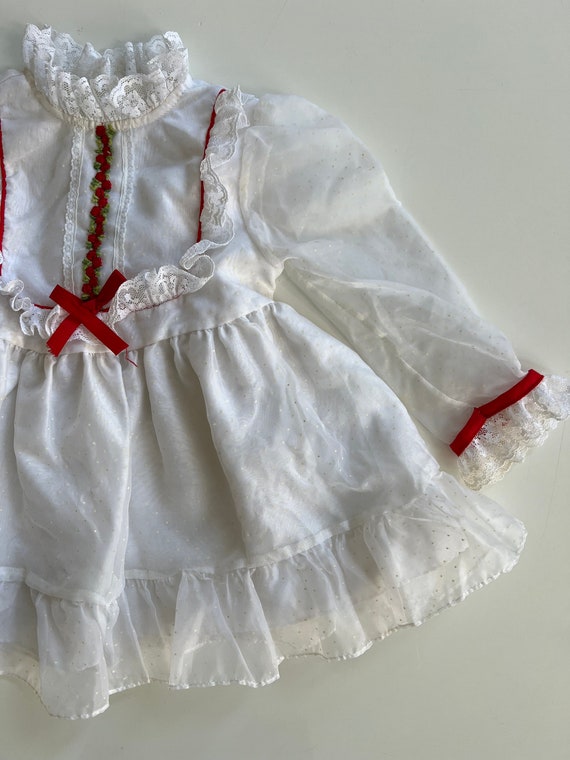 Vintage Valentines Day Dress Toddler Long Sleeve … - image 2