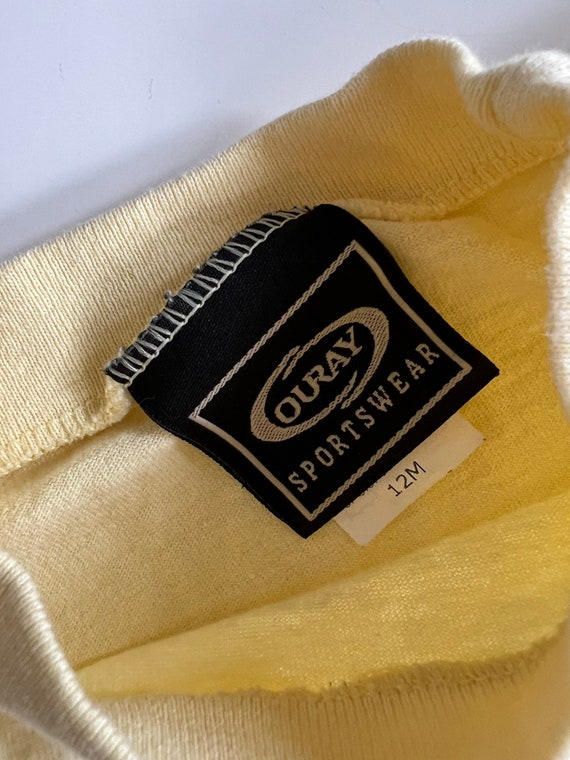 Yellow Long Sleeve Tee Shirt Romper Bodysuit Gend… - image 8