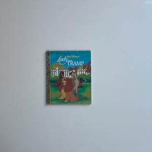 Vintage Childrens Book Little Golden Book Walt Disney Lady and the Tramp 1991 Print Disneys Little Golden Books Collector Kids Books Gifts