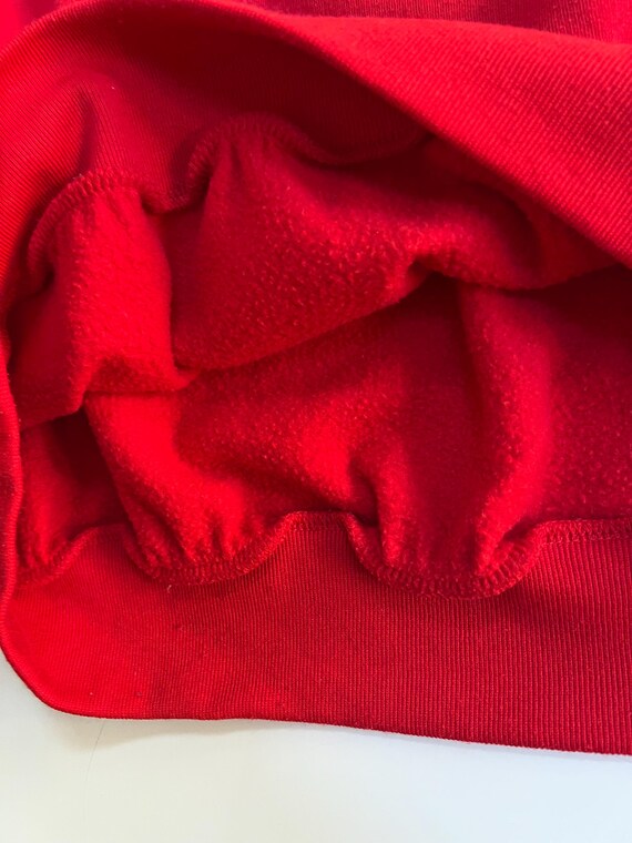 Vintage Red Nutcracker Swratshirt with Snowmen Wo… - image 5