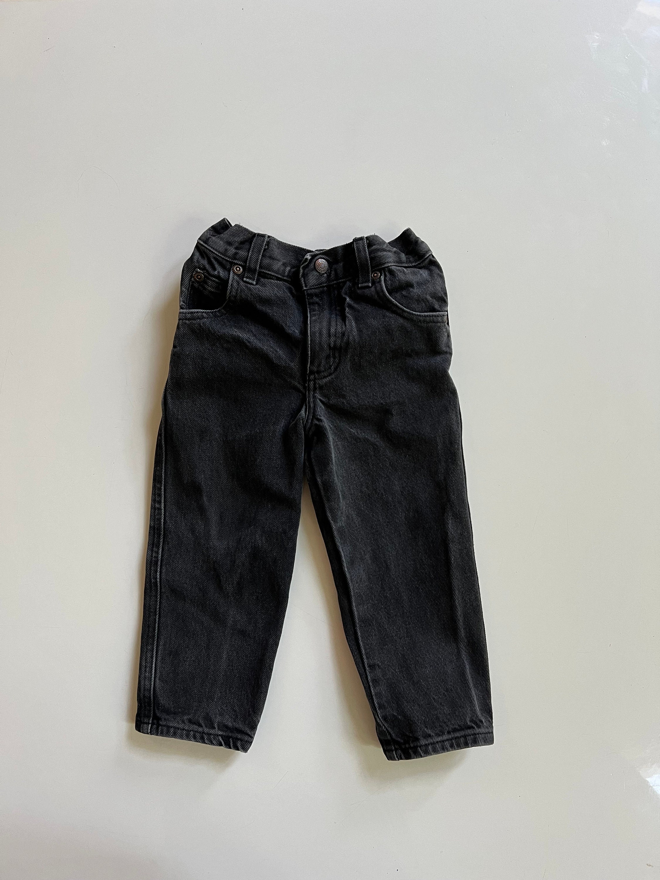 【Raucohouse】Old school black denim pants Raucohouse