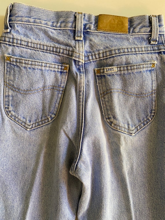 Vintage Lee Denim Light Stonewash Denim High Wais… - image 10