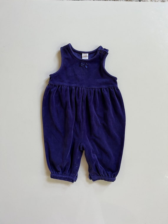 Vintage Purple Velour Coverall from Classic Old Ga