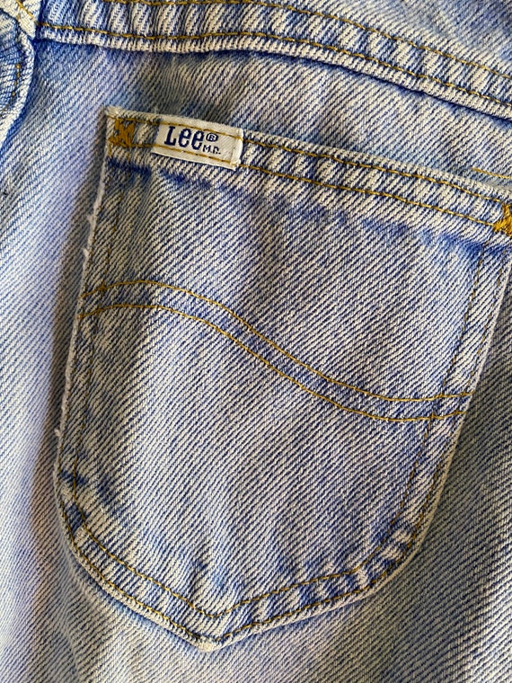 Vintage Lee Denim Light Stonewash Denim High Wais… - image 7