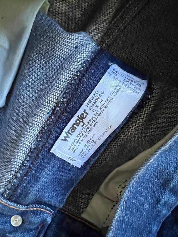 Vintage Womens Wrangler Jeans Size 11 Cropped Ank… - image 3