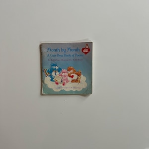 Vintage Care Bears Book Month by Month A Care Bear Book of Poems Calendar Book Kids 80s Cartoons Care Bears 1984 Seasons Book Children