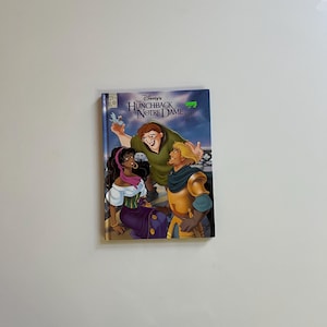 Vintage Disney Book Hard Cover The Hunchback if Notre Dame 1996 The Walt Disney Company Mouse Works 90s Disney Movies Quasimodo France Kids