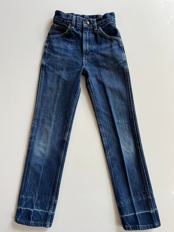 Vintage Lee  Jeans Child Size 7 Slim Medium Blue … - image 1