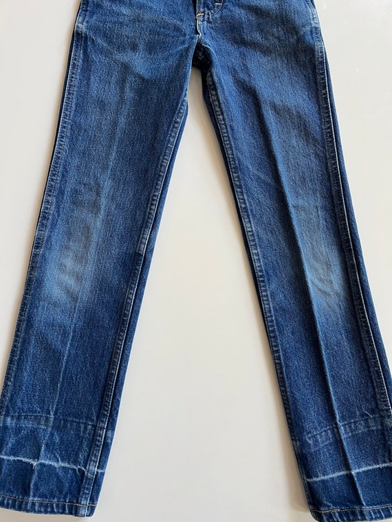 Vintage Lee  Jeans Child Size 7 Slim Medium Blue … - image 6