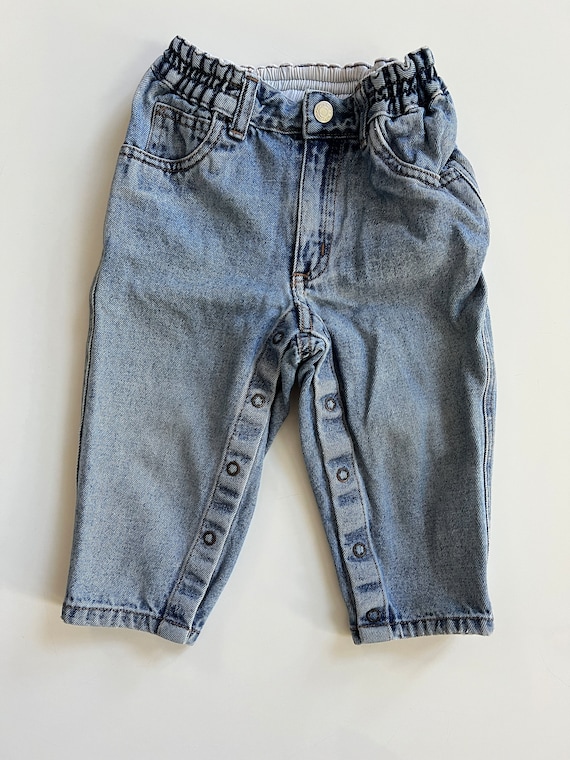Vintage Baby Gap Relaxed Fit 90s Baggy Fit Light Blue Denim