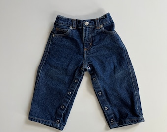 Vintage Y2K Polo Ralph Lauren Baby Dark Blue Jeans Baby 2000s Baby Cool Relaxed Fit 90s Denim Straight Leg Polo Jeans Baby Toddler Jeans