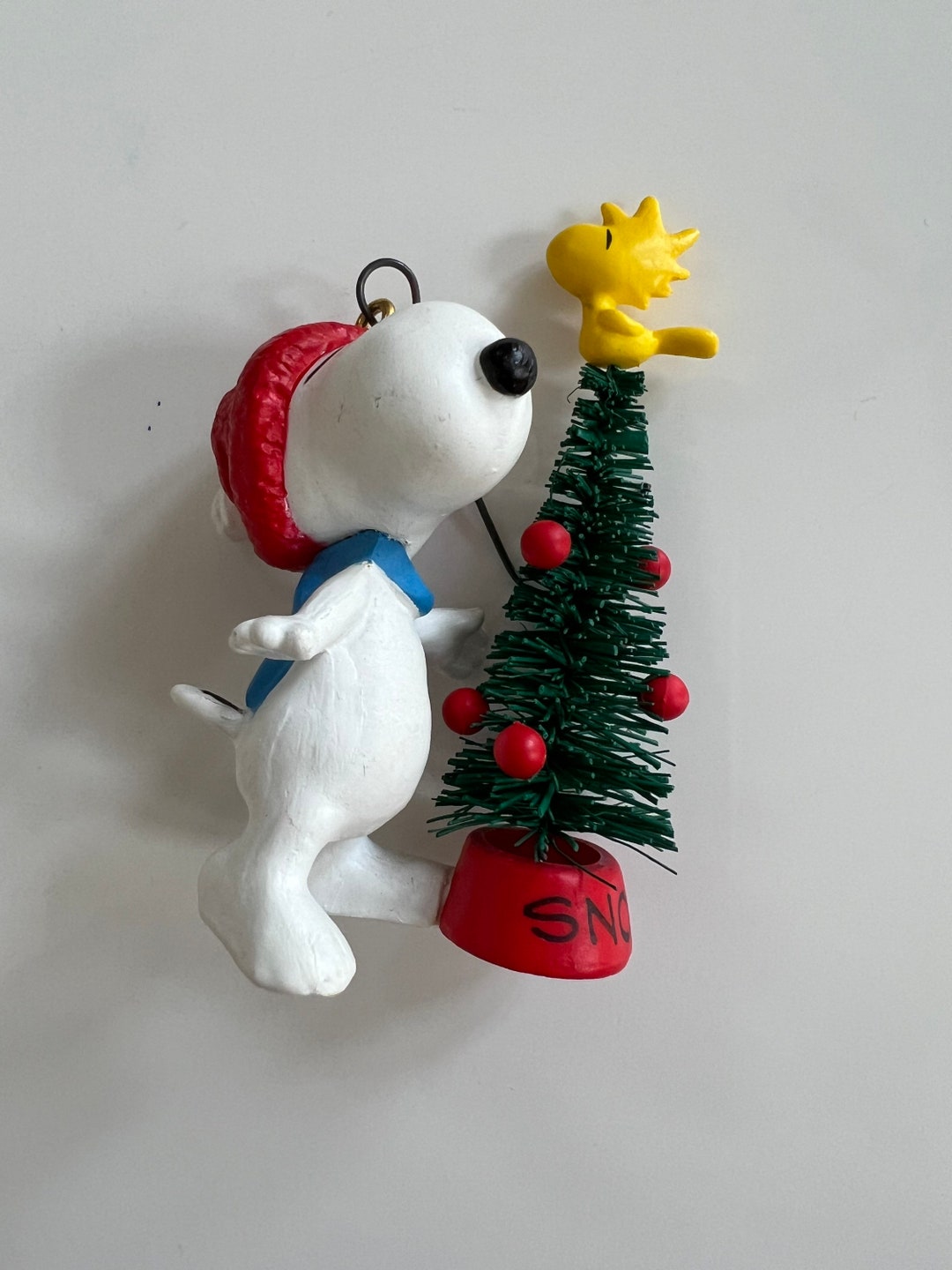 Vintage Snoopy Ornament by Hallmark Christmas Ornament Green Etsy