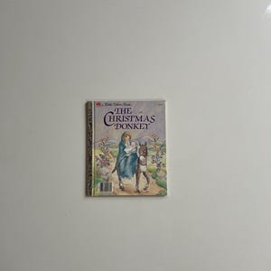 Vintage Little Golden Book The Christmas Donkey by T William Taylor 1984 Excellent Condition Copy Christmas Stories Religious for Children