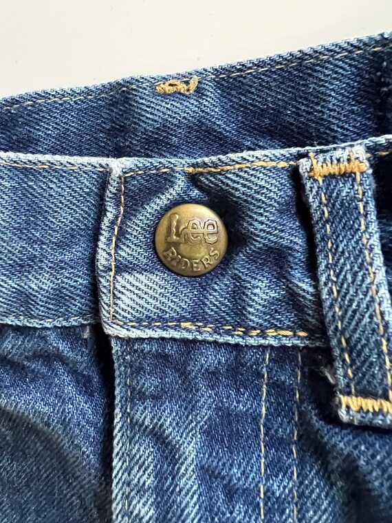 Vintage Lee  Jeans Child Size 7 Slim Medium Blue … - image 3