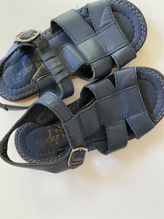 Vintage Fisherman Sandals Navy Blue Toddler Sandals Classic Navy