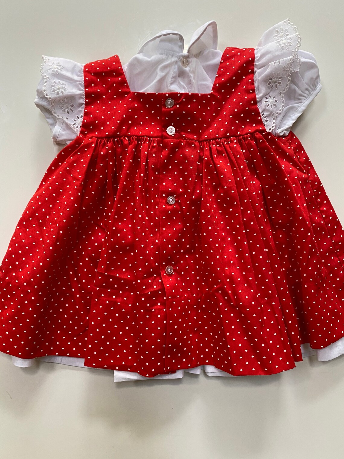 Vintage Red Polka Dot Baby Frock Baby Dress Red with White | Etsy