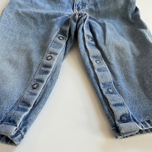 Vintage Baby Gap Relaxed Fit 90s Baggy Fit Light Blue Denim Toddler Jeans Gap image 3