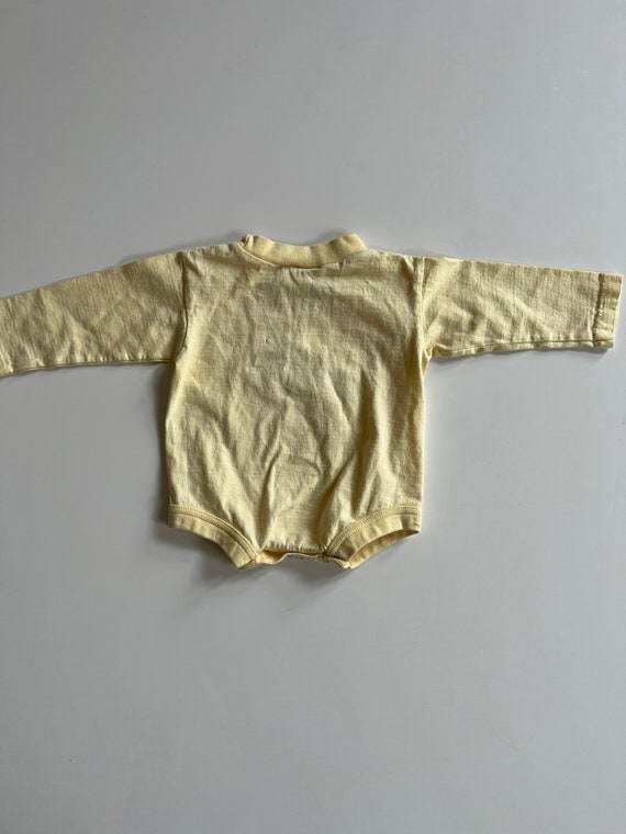 Yellow Long Sleeve Tee Shirt Romper Bodysuit Gend… - image 7