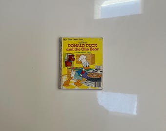 Vintage 1978 Donald Duck and the One Bear - Little Golden Book - Etsy