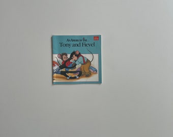 Vintage Paperback Childrens Book McDonalds 1986 Universal Studios An American Tail Tony and Fievel Story Fievel Goes West Stories McDonalds