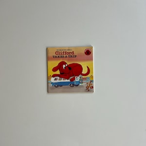Vintage 90s Clifford Dog Big Red Dog Book Paperback Clifford Takes a Trip 90s aclifford Csrtoon Vintage Items Clifford Red Dog Paperback