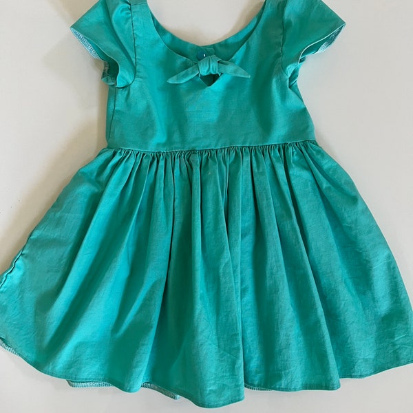 Teal Dainty Dream Dress – Elegant Teal Occasion & Party Dress for Kids