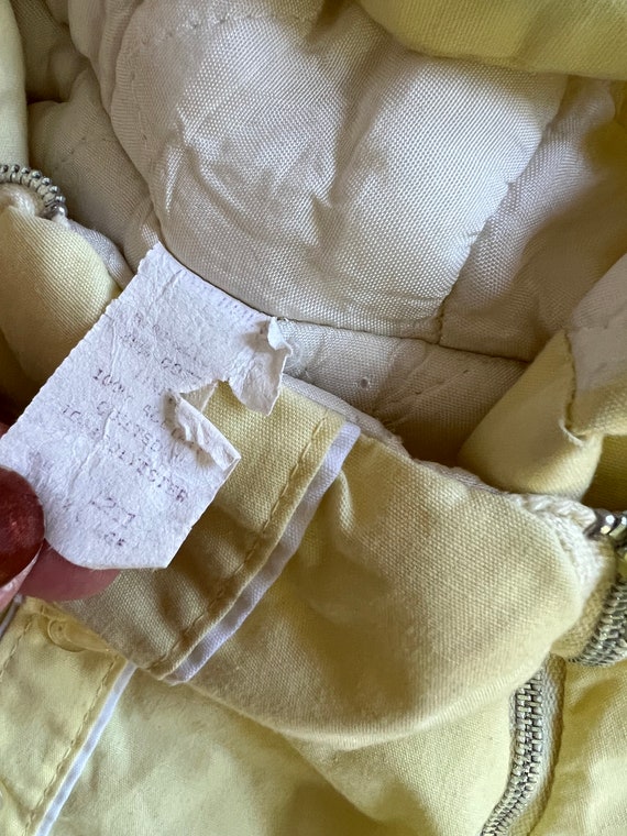 Vintage Snowsuit Baby Yellow Snow Jumpsuit Winter… - image 5