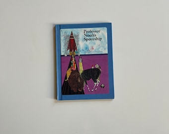 Vintage Rare Book Professor Noahs Spaceship by Brian Wildsmith 1980 a Childrens Choice Edition from Macmillan Book Club 80s Kids Books Space