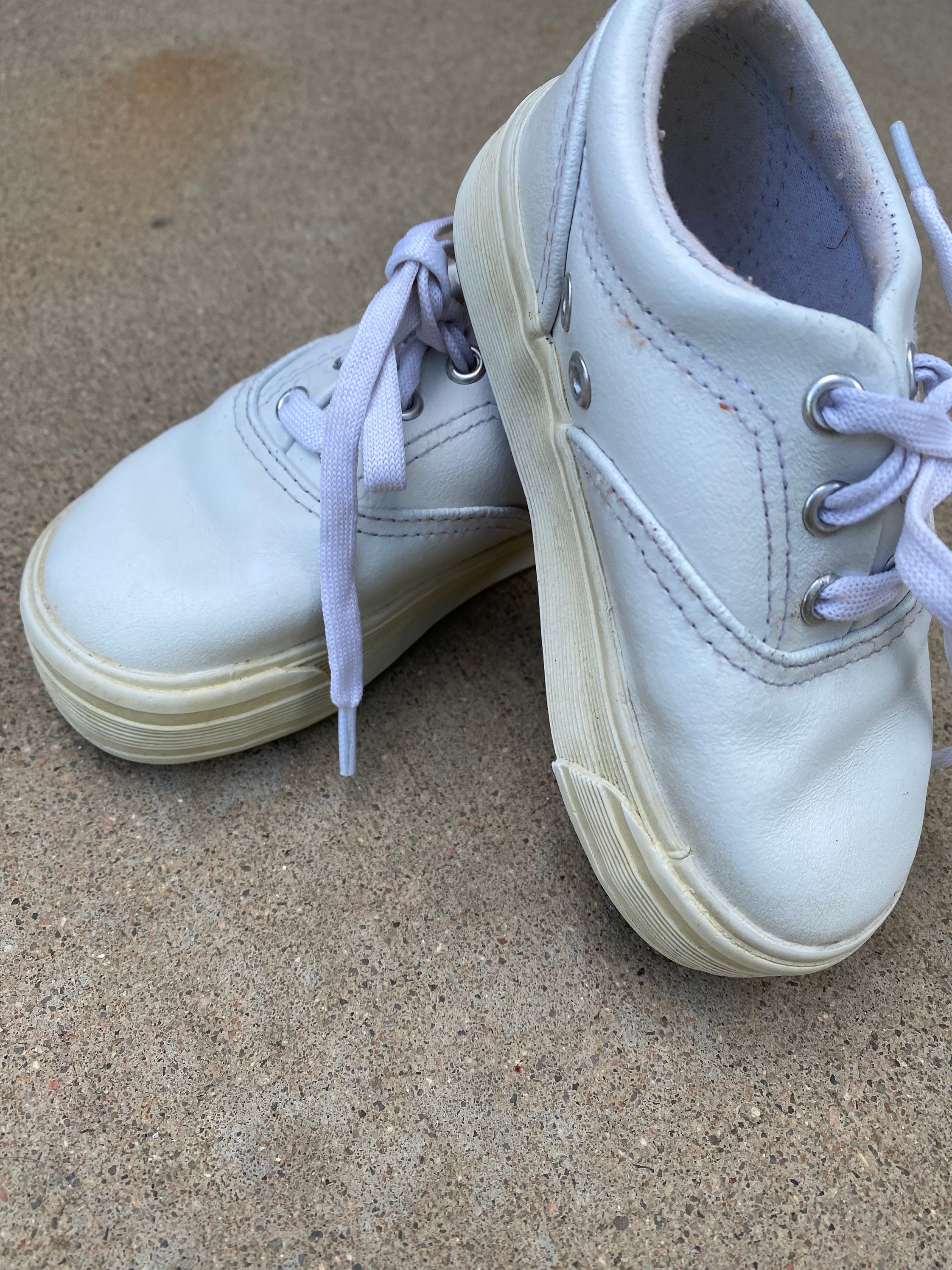 Vintage jaren '90 dikke zool witte sneaker gestapelde - Etsy België