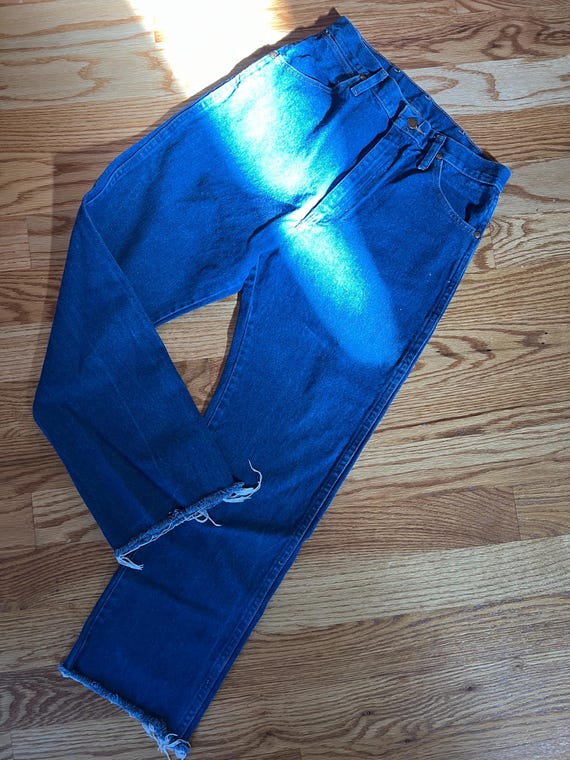 Vintage Womens Wrangler Jeans Size 11 Cropped Ank… - image 9