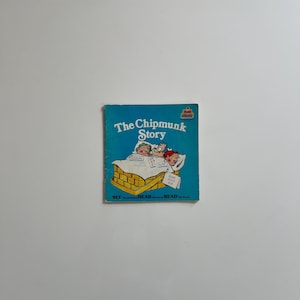 Vintage Childrens Paperback The Chipmunk Story 1984 80s Kids Cartoons Books The Chipmunks Alvin Simon Theodore 80s Kids TV Shows